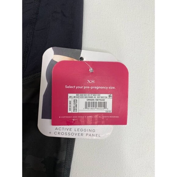 Isabel Maternity Leggings Women's‎ XS Green Black Camo Crossover Support Stretch - Picture 8 of 11